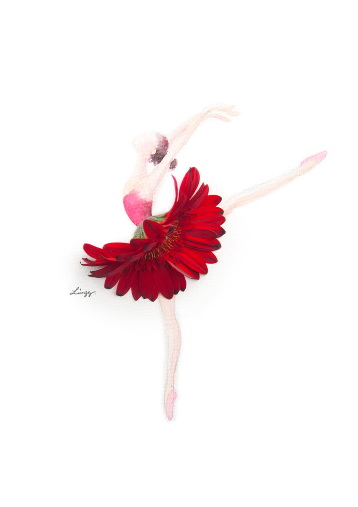 Digital Artprint-Gerbera Ballerina-Love Limzy Co.