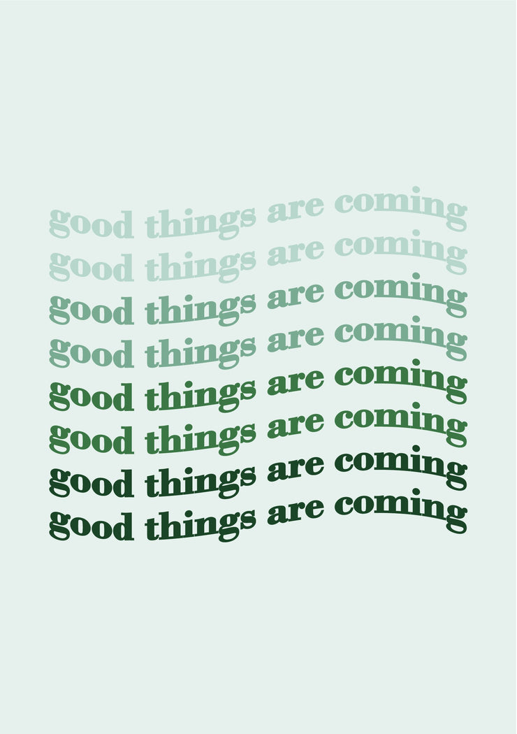 Greeting Card-Gradient Good Things Are Coming-Love Limzy Co.