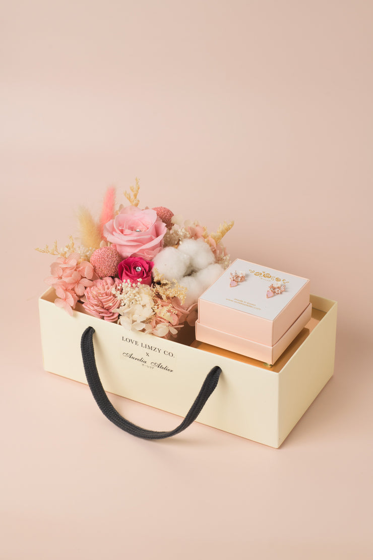 -Mi Amor Petite Floral Box | Sweet Pink-Opalescent Ranunculus-Love Limzy Co.