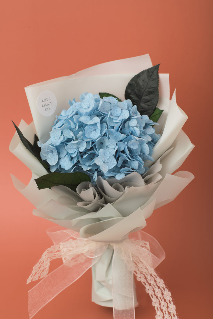 Preserved Dried Flower Bouquet-Hydrangea - Sky Blue-Love Limzy Co.