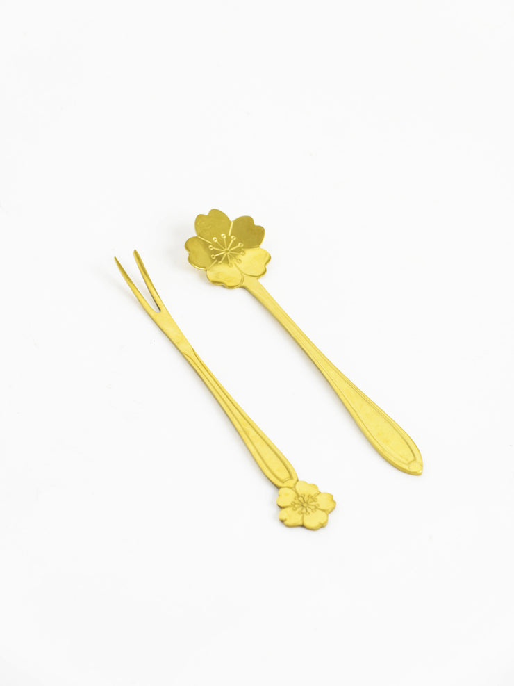 Botany Afternoon Teaspoon & Fork Set