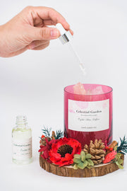 Celestial Garden Crystal Aroma Diffuser - Christmas Red