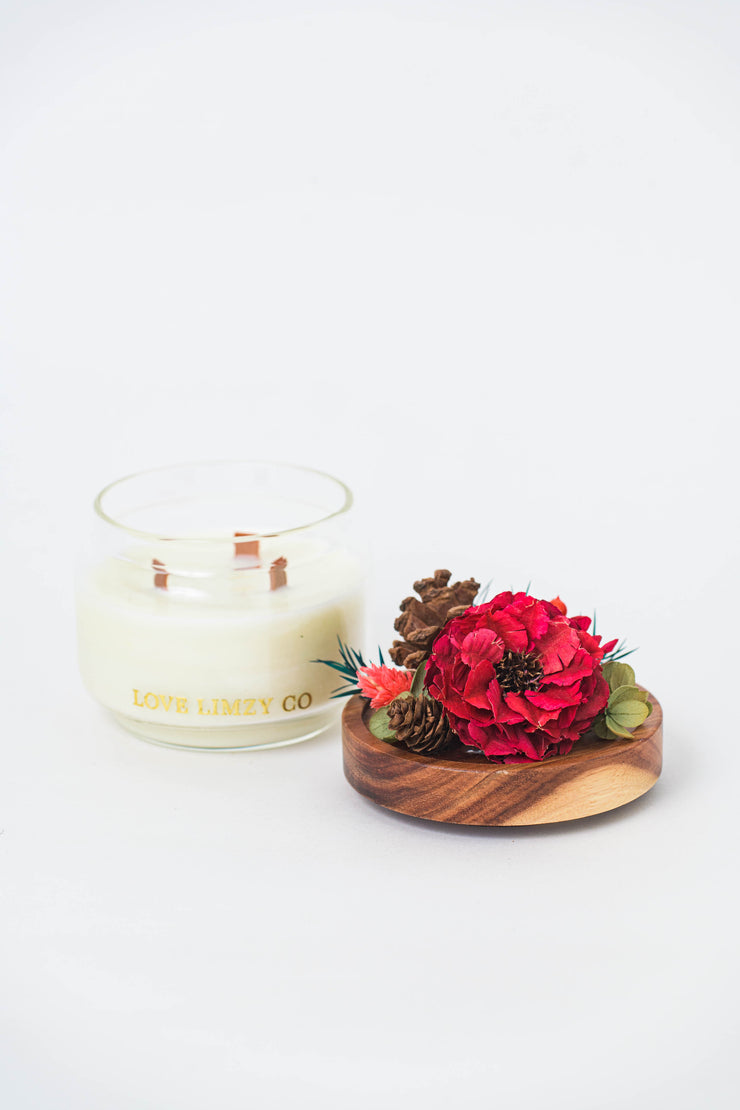 Gentle Glow Candle - Christmas Red