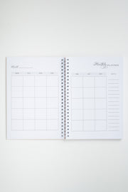 Floral Diary Personalised Undated Monthly Planner | Dusty Lavender