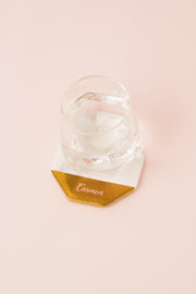 Hygge Marble Coaster - Octagon