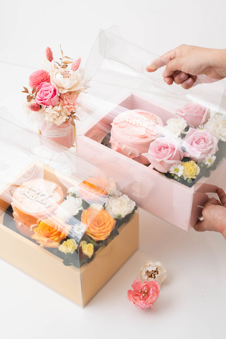 Summer Valley Birthday Cake Fresh Flower Gift Box