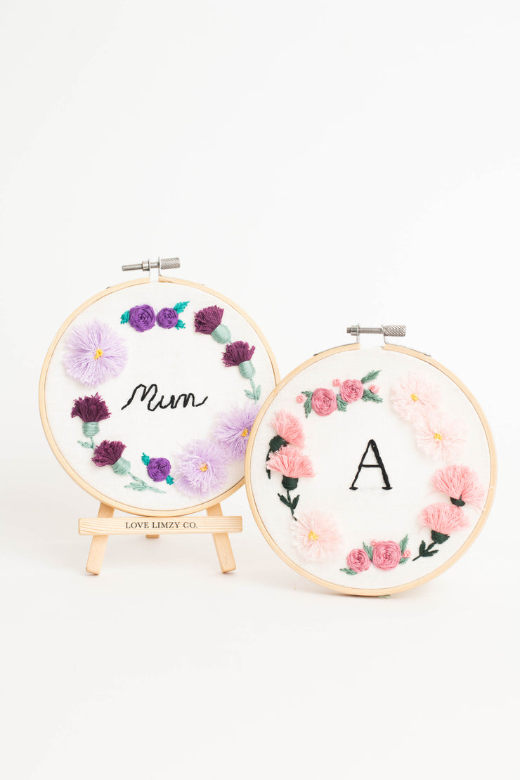 Garden of Hoop Personalised Embroidery Gift Set