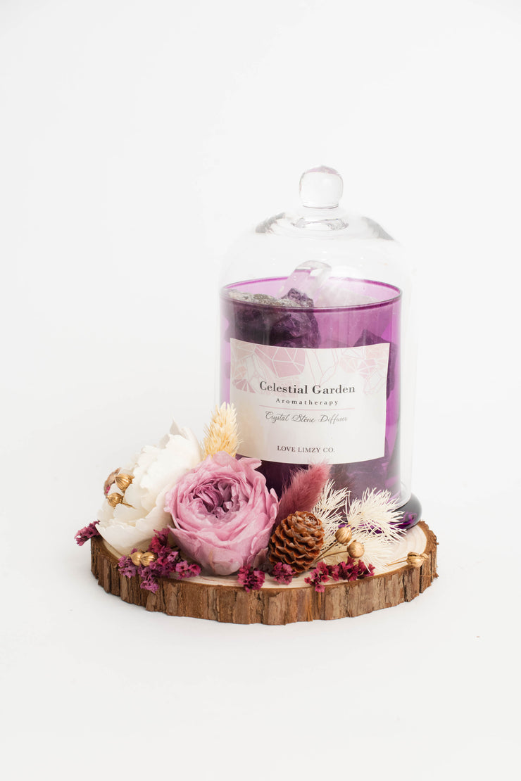 Celestial Garden Crystal Aroma Diffuser - Lilac