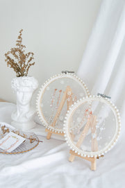 Lily Lace Embroidery Earring Display