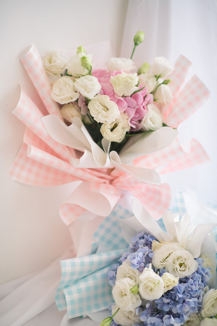 Pastel Love Bouquet- Gingham Pink