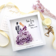 Artprint with Preserved Flowers-Backview Couple-Love Limzy Co.