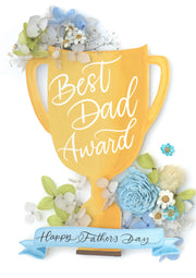 Artprint with Preserved Flowers-Dad's Trophy-Love Limzy Co.