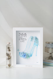 Artprint with Preserved Flowers-Modern Cinderella's Heels-Love Limzy Co.