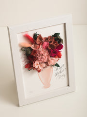 Artprint with Preserved Flowers-Mother's Vase-Love Limzy Co.