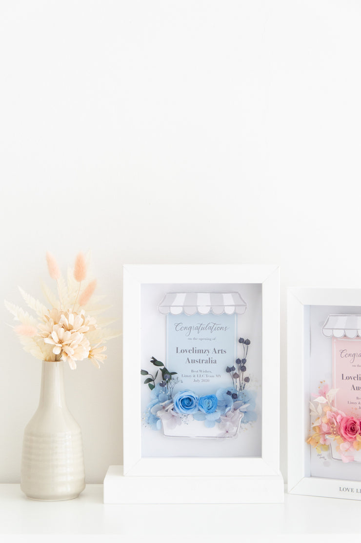 Artprint with Preserved Flowers-Storefront Congrats-Love Limzy Co.