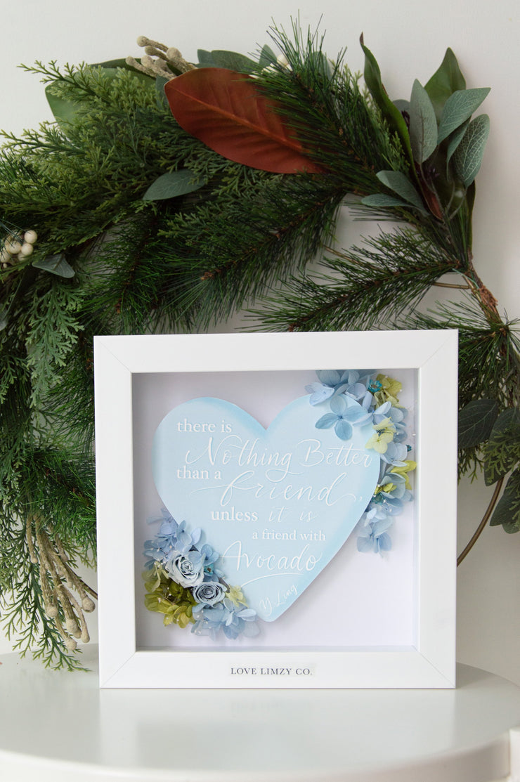 Artprint with Preserved Flowers-Words from My Heart-Love Limzy Co.