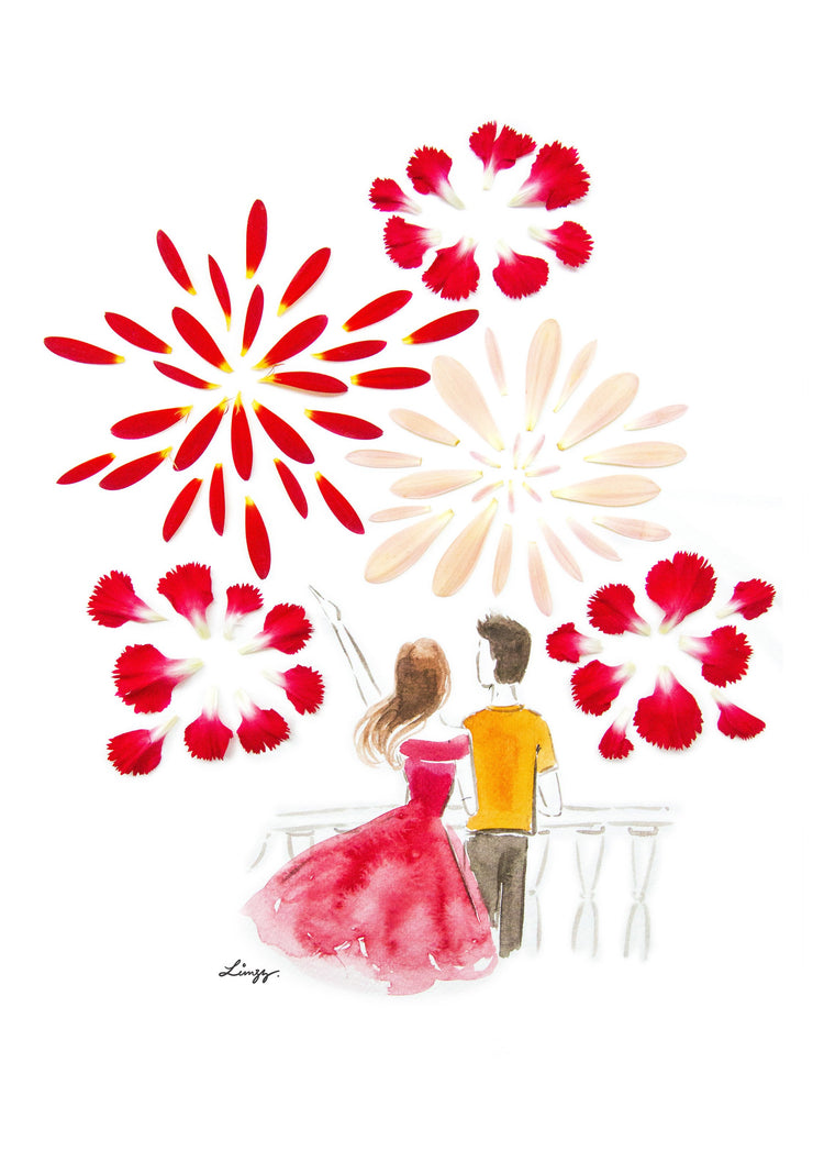 Digital Artprint-New Year Fireworks-Love Limzy Co.