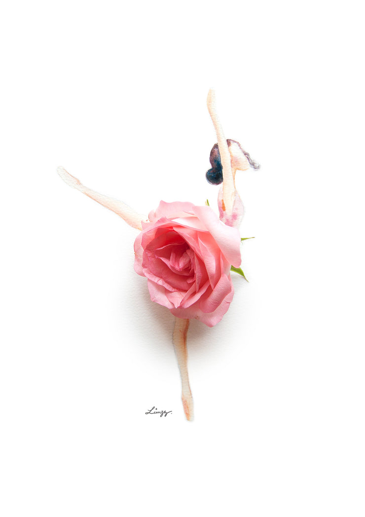 Digital Artprint-Rose Ballerina-Love Limzy Co.
