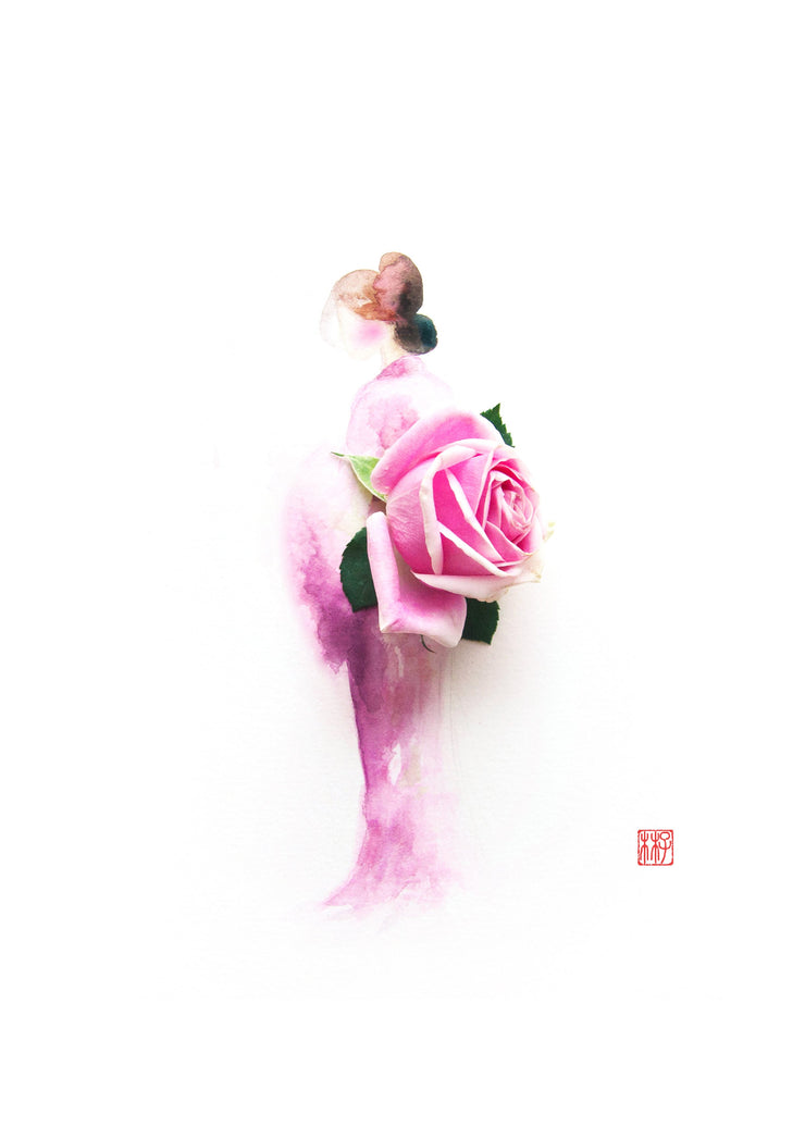 Digital Artprint-Rose Kimono-Love Limzy Co.