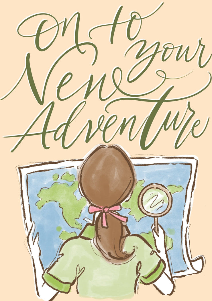 Greeting Card-On To Your New Adventure-Love Limzy Co.