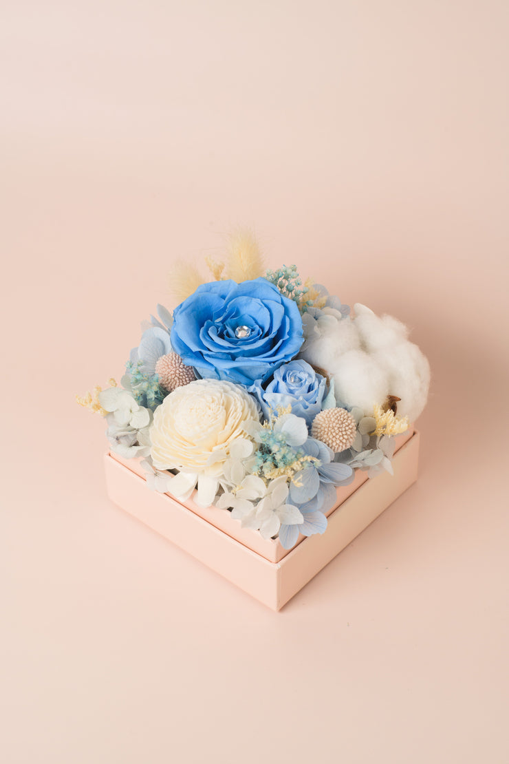 -Mi Amor Petite Floral Box | Dreamy Blue-Love Limzy Co.