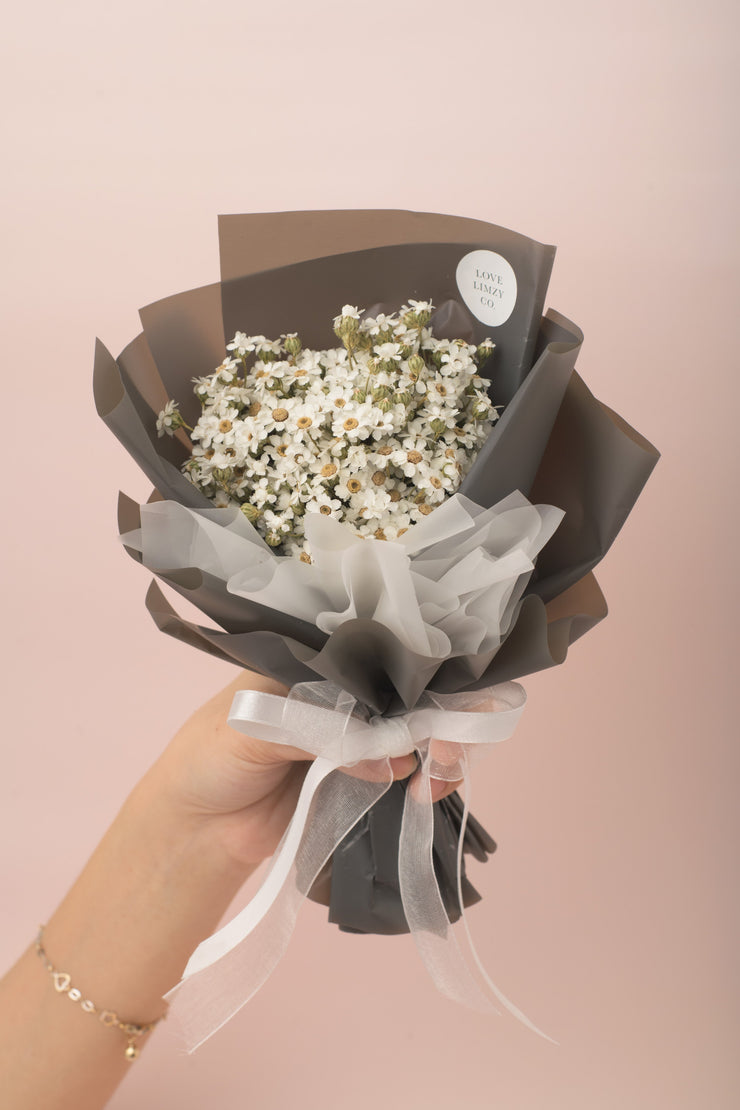 Preserved Dried Flower Bouquet-Charming Ixodia - Grey-Love Limzy Co.