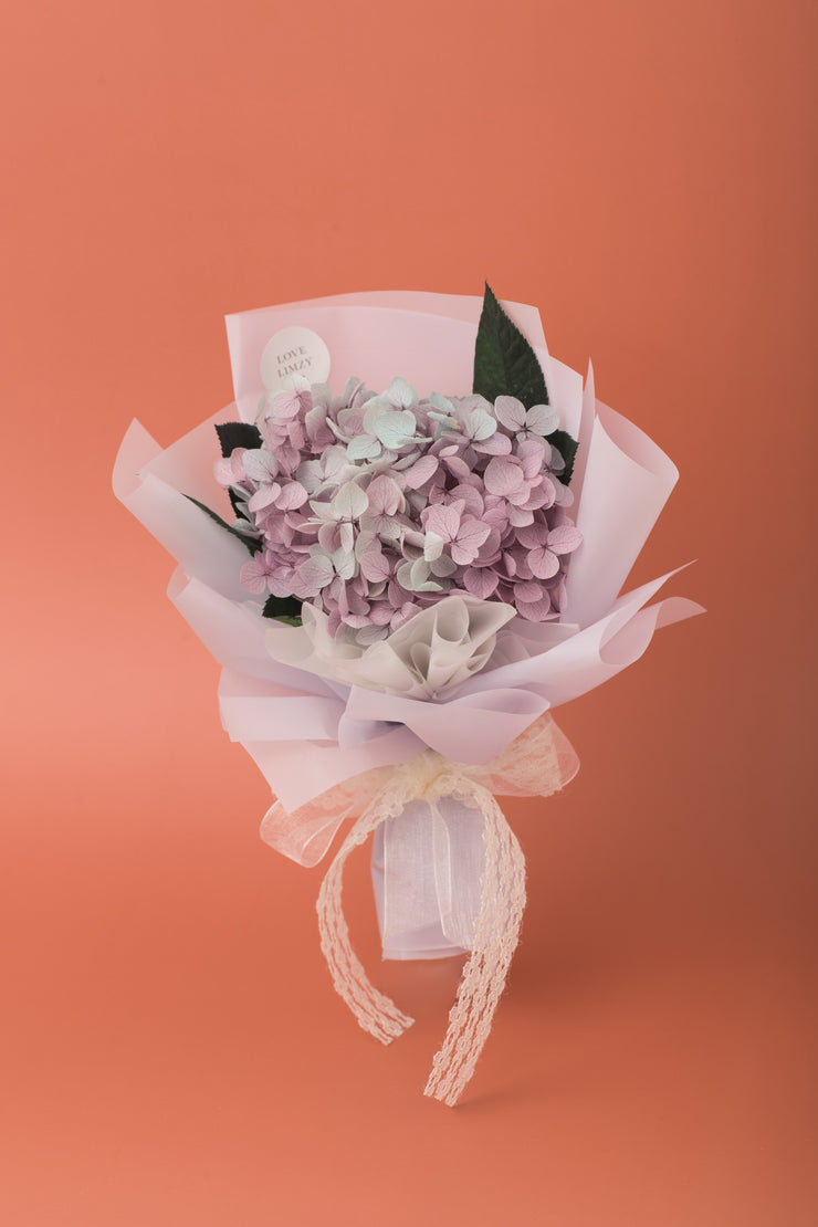 Preserved Dried Flower Bouquet-Hydrangea - Dusty Lavender-Love Limzy Co.