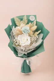 Preserved Dried Flower Bouquet-Morandi Rose Garden - Jade Green-Love Limzy Co.