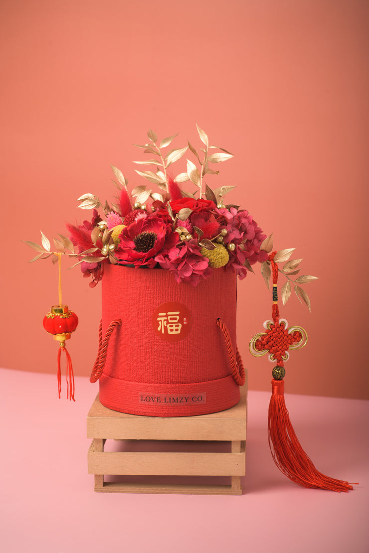-Spring Awakening Floral Box | Prosperous Red-Love Limzy Co.